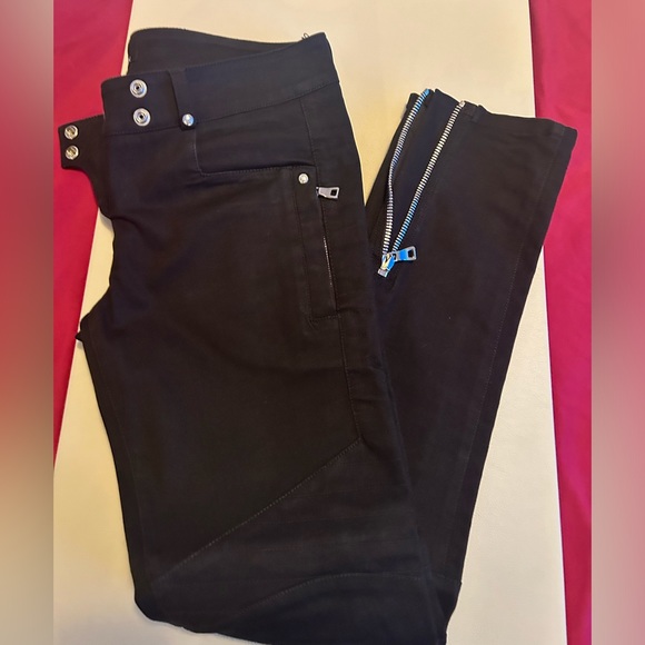 BALMAIN black skinny moto denim jeans - Picture 12 of 13